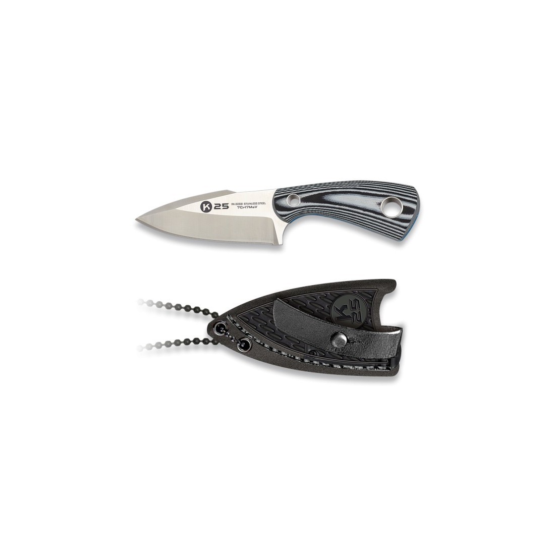 Couteau K25 Chopper G10 CNC - Élégance et Précision