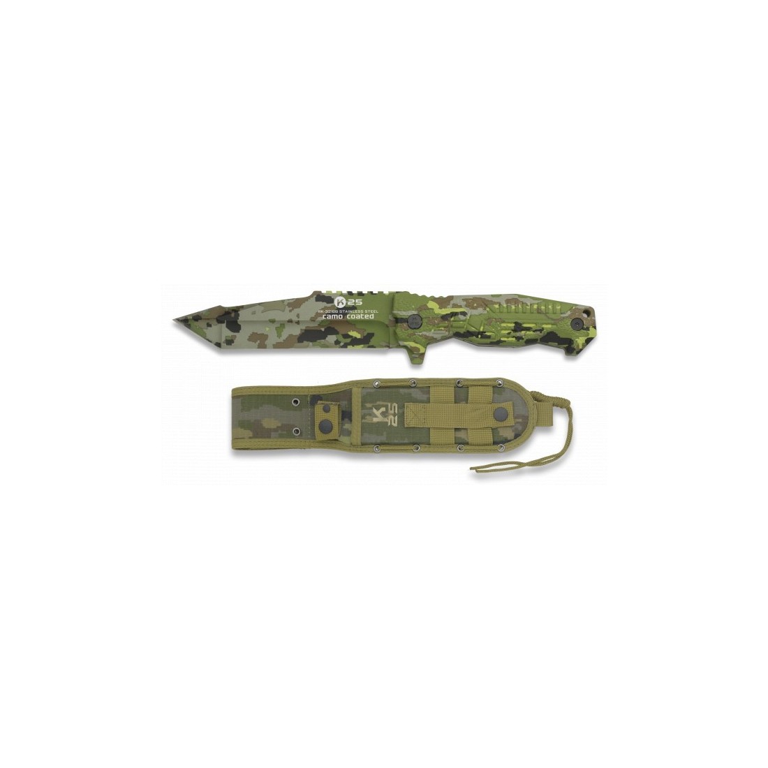 Cuchillo K25 SPCB Camo Titanium 14cm