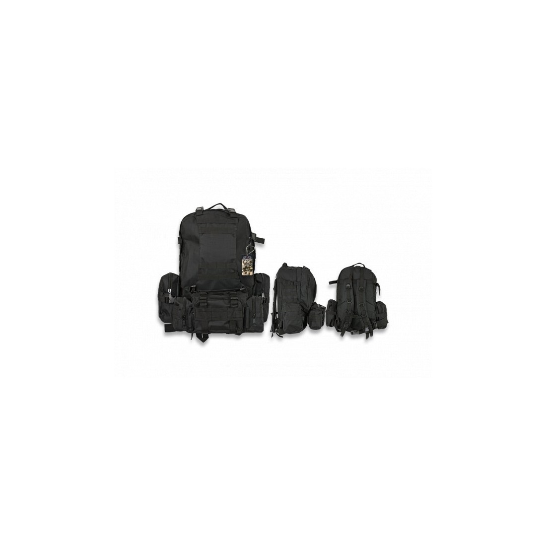 Barbaric 50L Black Backpack Durable and Ergonomic