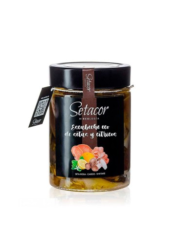 Escabeche de setas y cítricos
