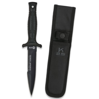 K25 Tactical Knife w/saw sheath.12.5
