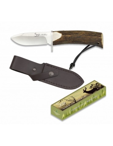 Albainox Hirschmesser 8,9cm - Rostfreier Stahl &...