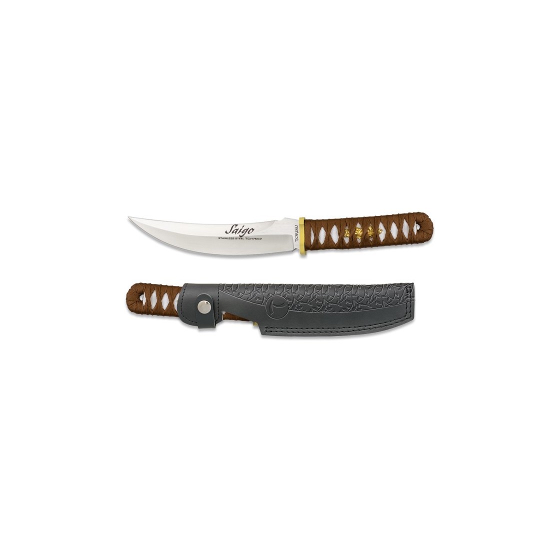 Tokisu Messer mit Lederhalterung – Präzision & Eleganz
