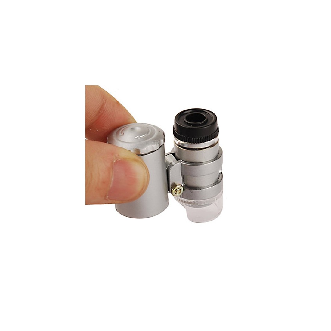 mini microscopio de 60x con iluminación de 2 LED