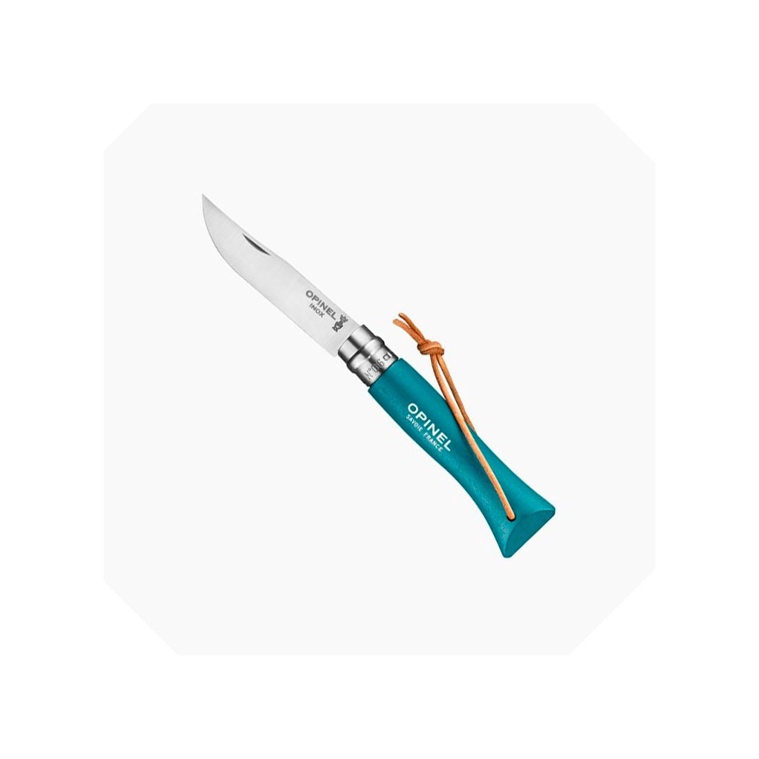 Couteau OPINEL nº06 Aventurier Turquoise - Tradition &... Couteau OPINEL nº06 Aventurier Turquoise - Tradition &...
