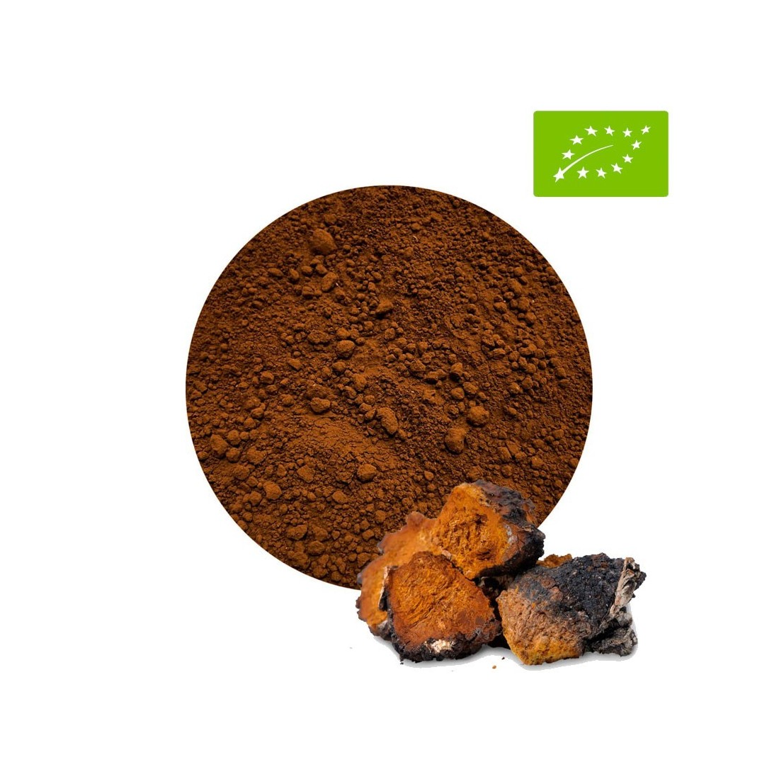 BIO Chaga Pulver - Naturales Immunsystem & Energieboost