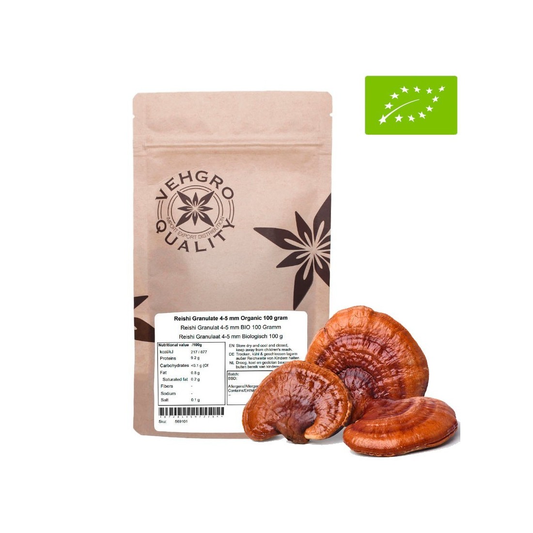 Reishi Troceado 4-6 mm BIO | Ganoderma Lucidum Superalimento