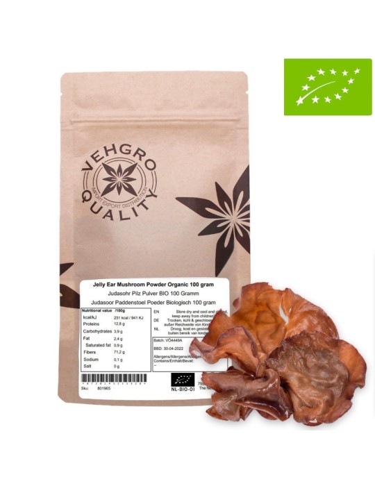 Judas Ear Mushroom Powder Organic | Natural Superfood