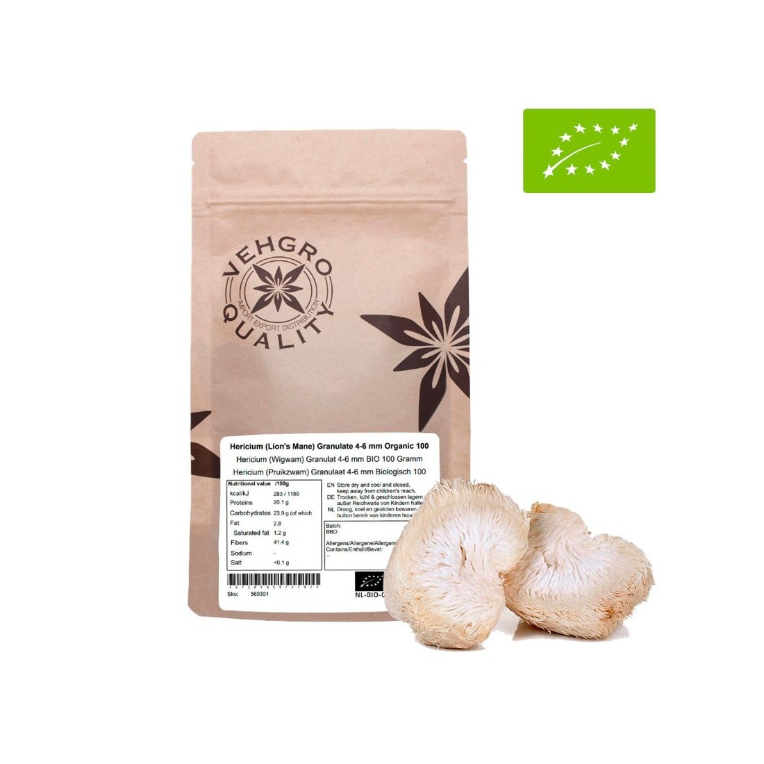 Lion's Mane BIO 4-6mm - Potenza Mente e Immunità