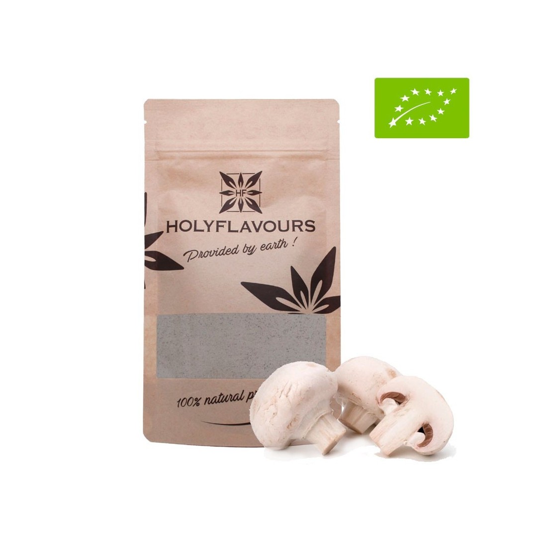 Champignon de Paris BIO en poudre - Complément naturel Champignon de Paris BIO en poudre - Complément naturel