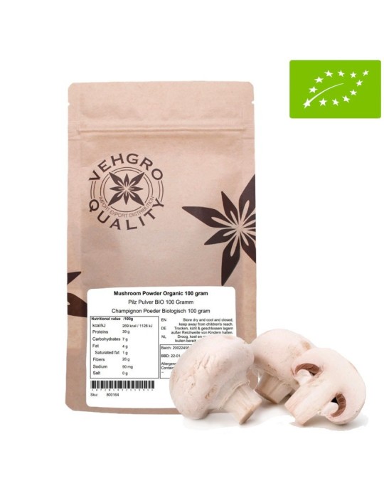 Champignon de Paris BIO en poudre - Complément naturel