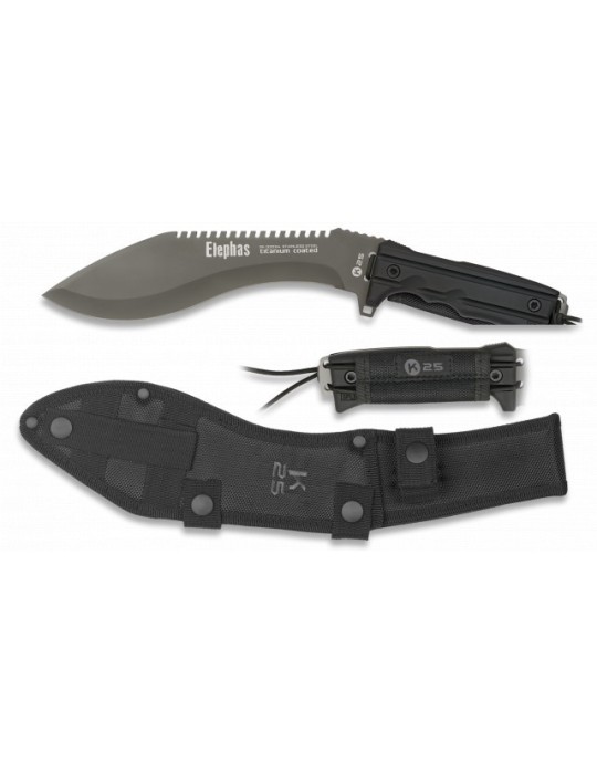 Machete K25 ELEPHAS Negro - Precisión y Durabilidad