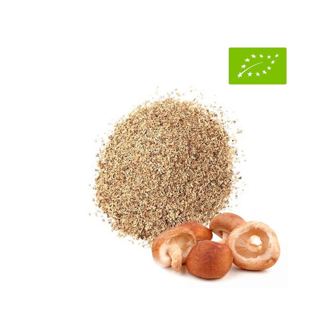 Shiitake Biológico 1-3 mm - Superfood Certificado Orgânico