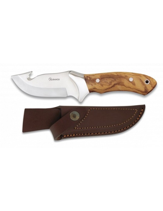 Albainox Sports Knife Olive Wood Handle - Premium... Albainox Sports Knife Olive Wood Handle - Premium...