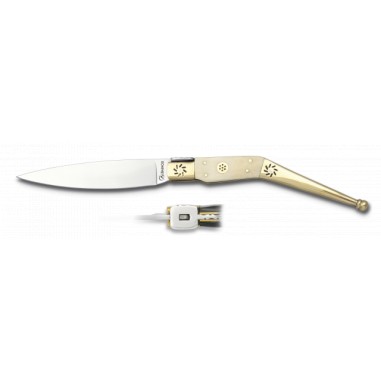 craftsman's knife brass bone. blade:...