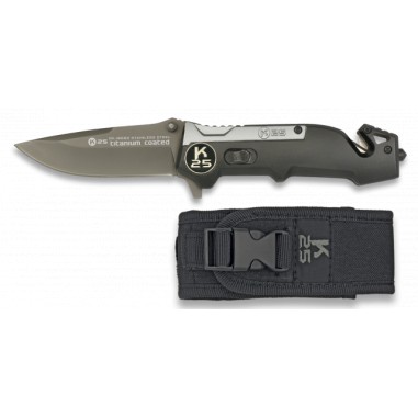K25 Knife Color Titanium / black.8.3
