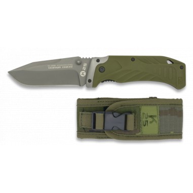 green K25 knife with SPC sheath. h:9