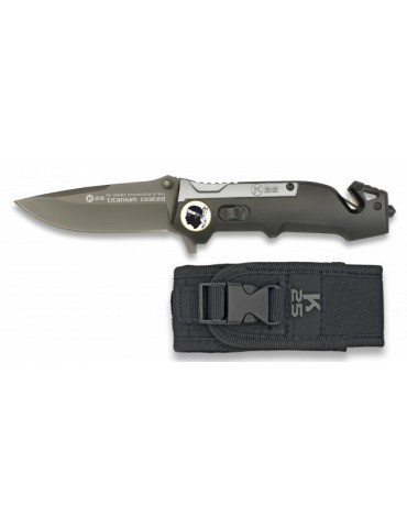 Faca K25 Titânio Preto - Design Espanhol Resistente