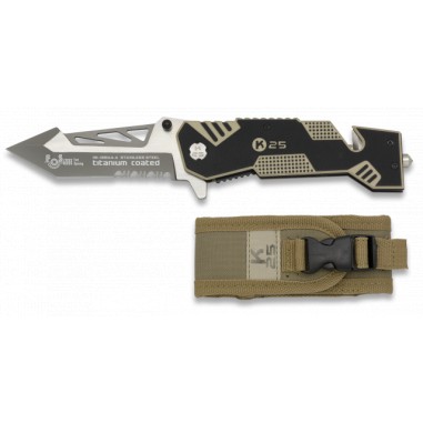 k25 pocket knife with G10 FOS handle....