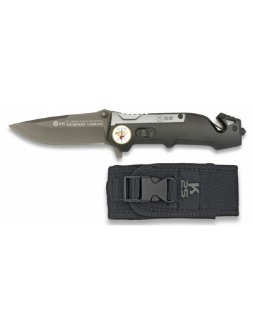 K25 Tactical Knife - Titanium Black Design & Durability