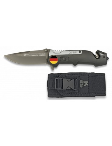 Facão K25 Titânio Preto - Design Elegante e Durável 2