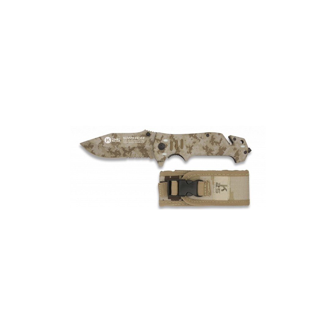 K25 Arid Camo SIROCO Knife - Tactical & Durable