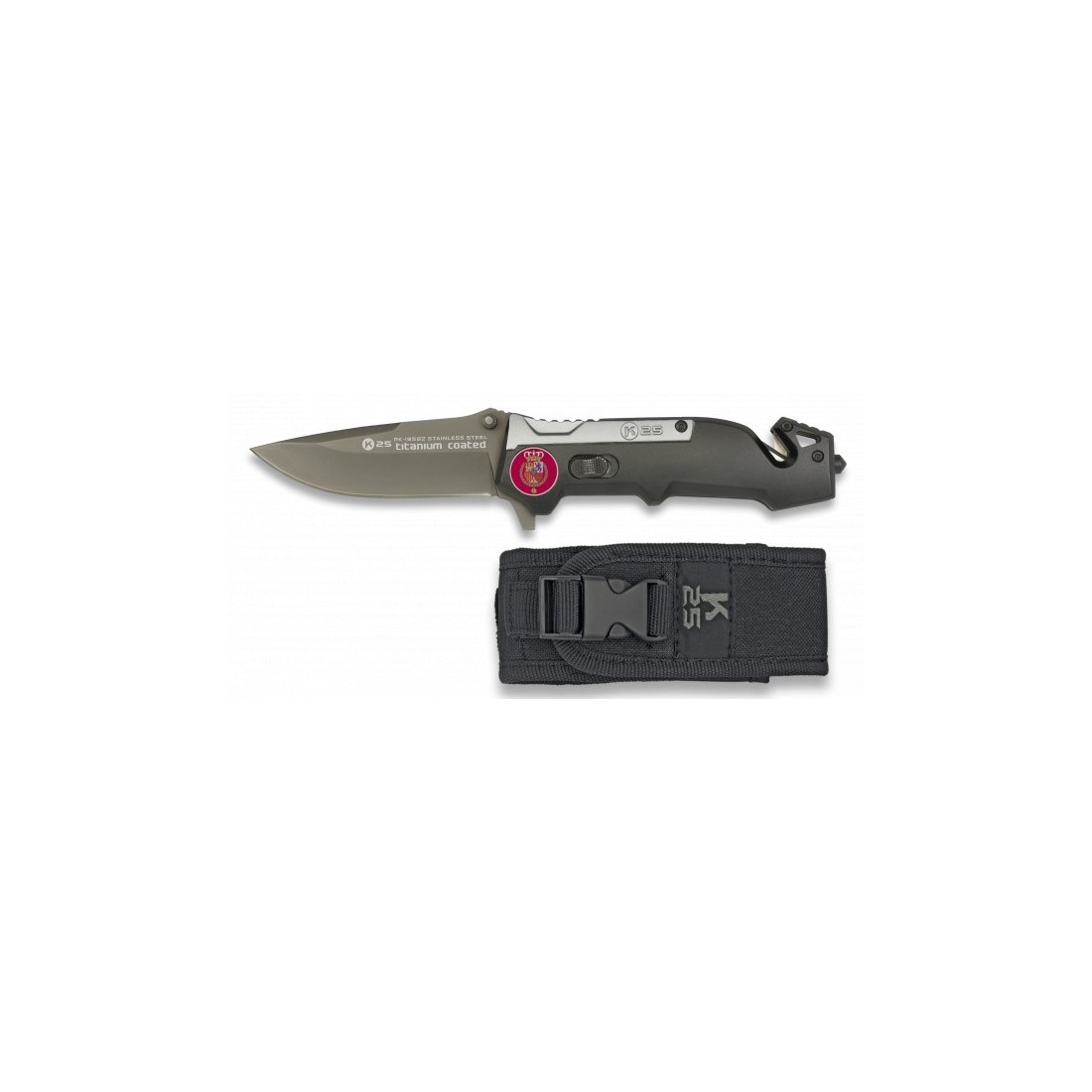 K25 Titanium/Black Folding Knife - Design & Durability