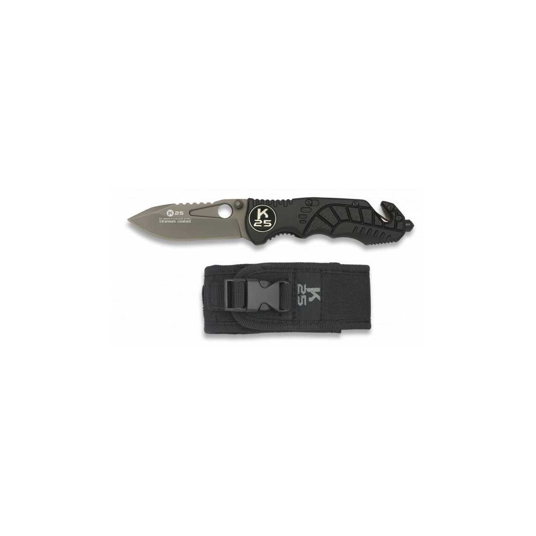 Couteau de Poche K25 Titane 6.7cm Résistant