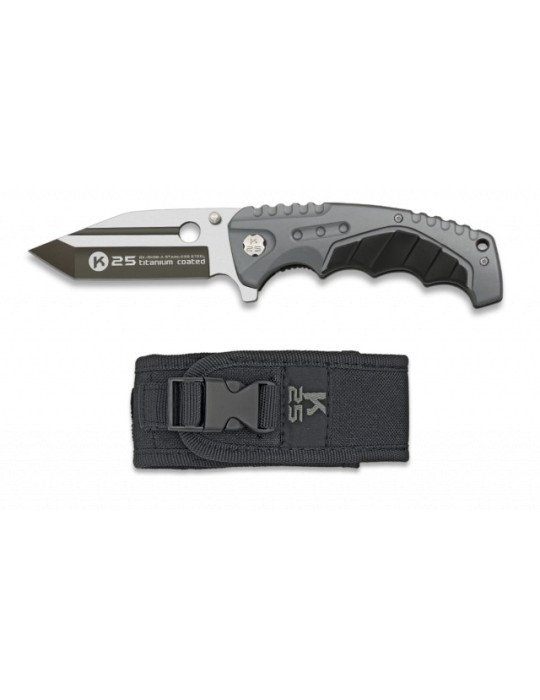 K25 FOS Gray Tactical Knife - Fast Opening, Durable &... K25 FOS Gray Tactical Knife - Fast Opening, Durable &...