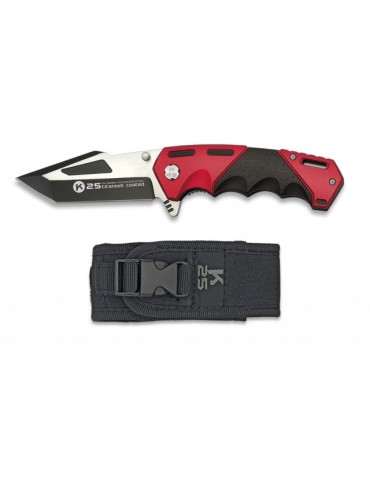 Couteau de Poche K25 FOS Rouge 9cm Lame Acier