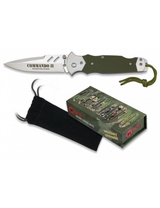 K25 COMMANDO II - Lâmina CNC 9,1cm Precisa e Durável K25 COMMANDO II - Lâmina CNC 9,1cm Precisa e Durável