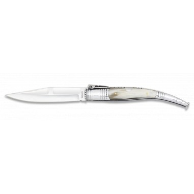 coltello serrana in corno. lama: 12 cm