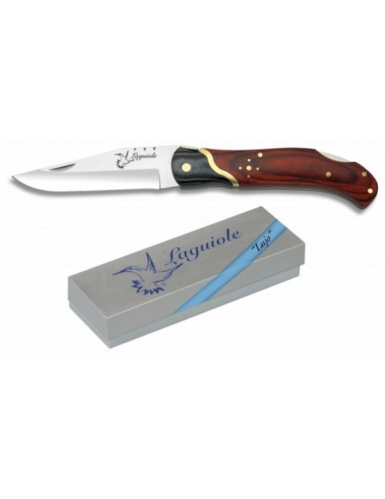 Couteau Laguiole Bois Rouge 9.4cm Lame Acier Inoxydable