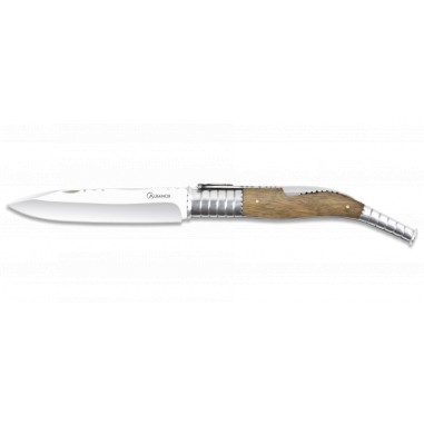 classic knife albainox zebra wood. 16