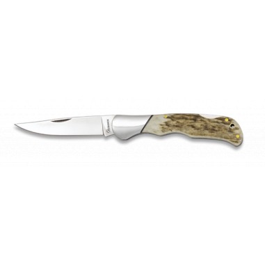 Couteau en cerf ALBAINOX. Lame : 7,8 cm