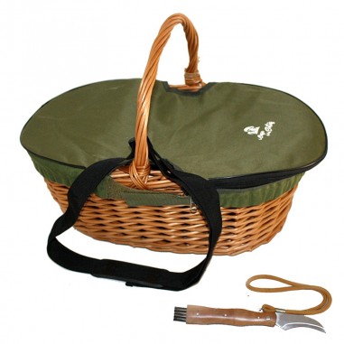 Pack large basket - green lid - knife 02