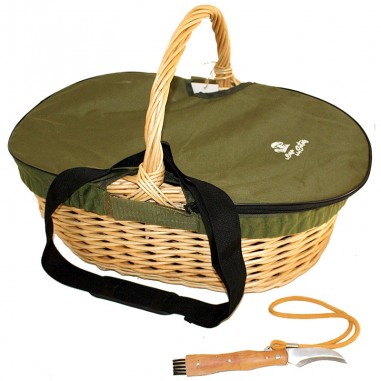 Pack large basket - green lid - knife 04