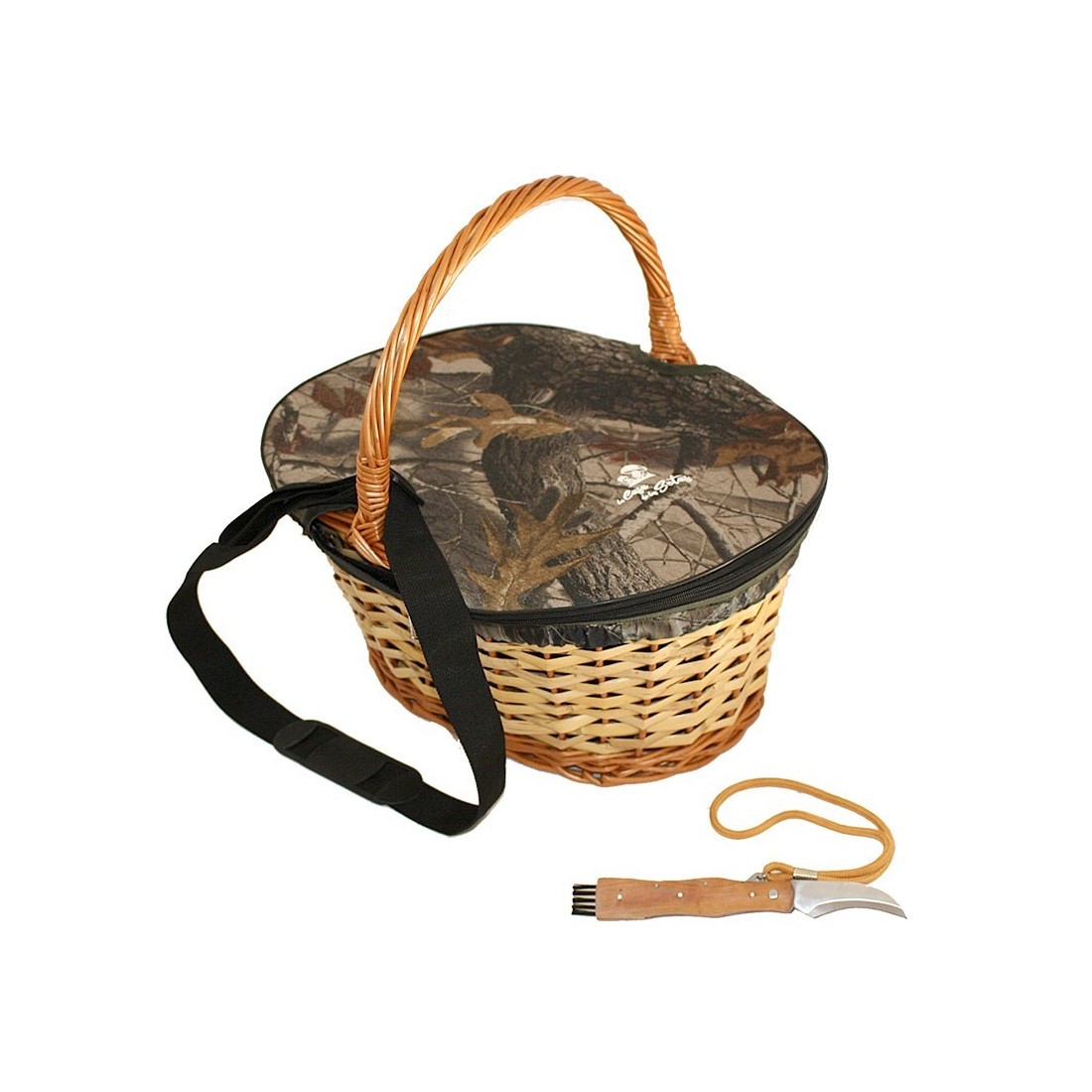 Cesta Mediana Foresta con Coltello 03 - Design Artigianale