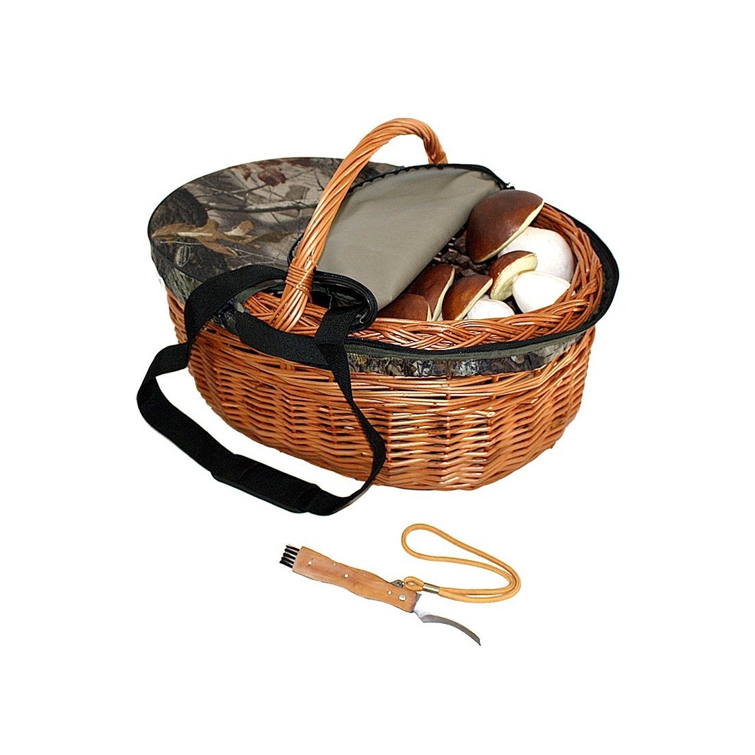 Large Basket Pack with Forest Lid and Knife 01