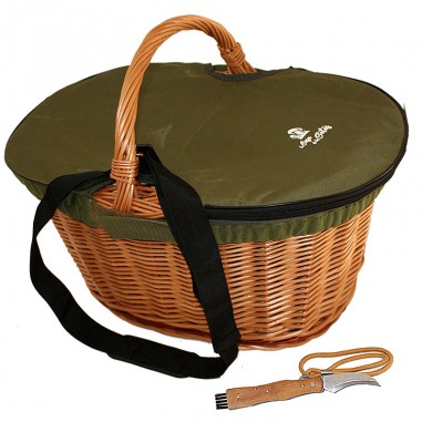 Pack large basket - green lid - knife 05