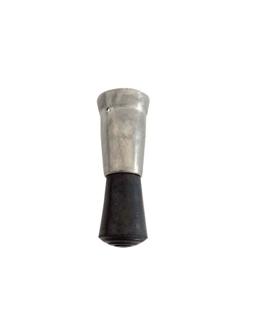 Contera Doble Bastones Metal-Goma 22mm