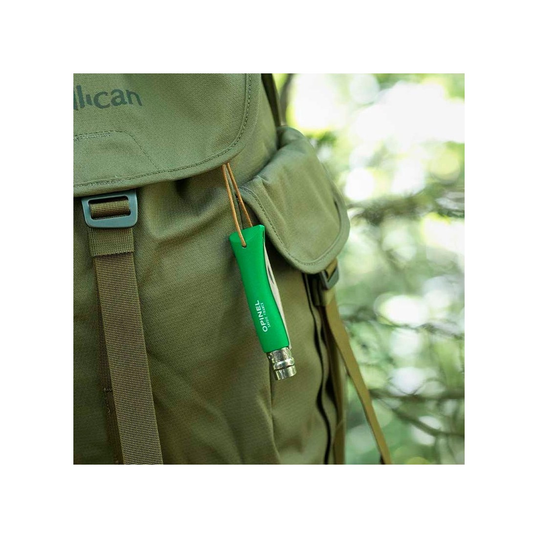 Couteau Aventurier Opinel nº07 Vert Pré de Cocagne