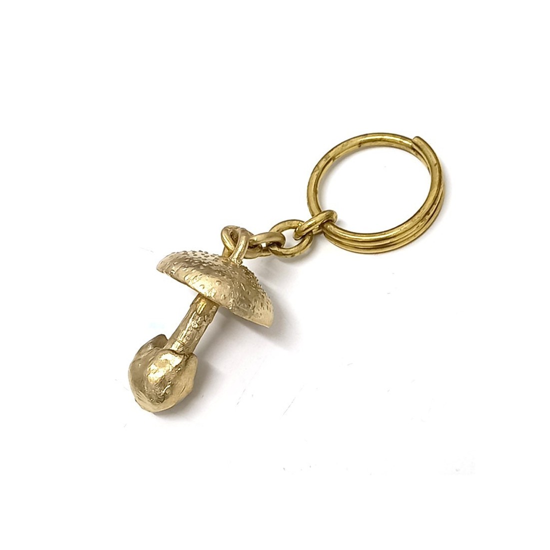 Porte-clés Amanita en Laiton Unique