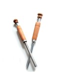 Handgefertigter Impfstab für Myzel in Baumstämme, passend für 12mm Durchmesser und 30mm tiefe Löcher.