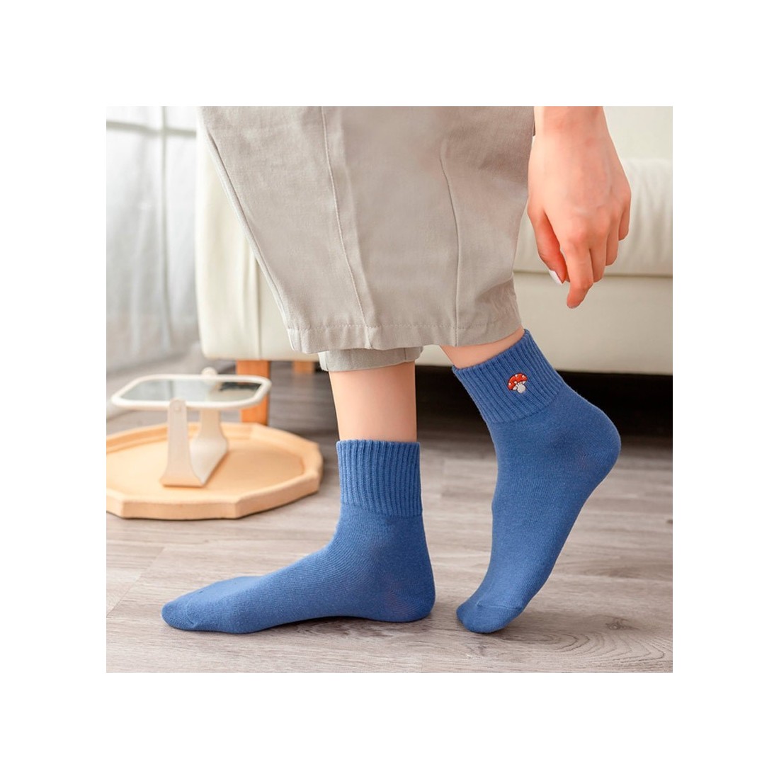 Meias Estampadas Cogumelos | Originalidade e Conforto