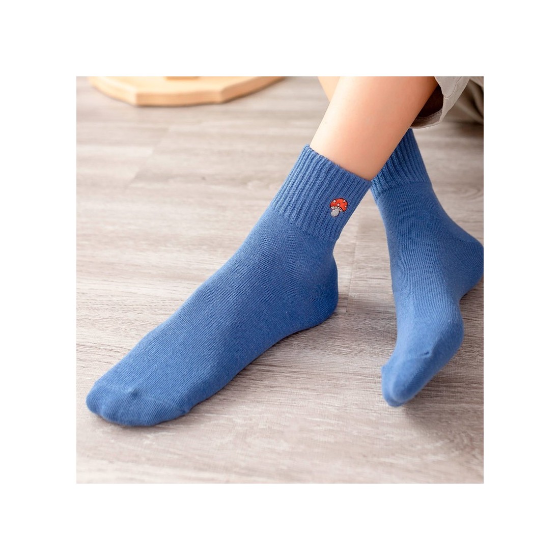 Gemusterte Socken mit Pilzdruck 05 – Originalität & Komfort