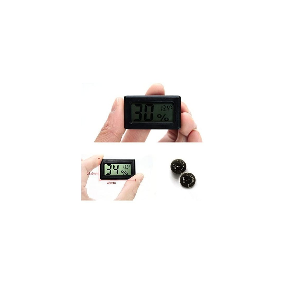 2-in-1 Digital Thermometer & Hygrometer - Precise...