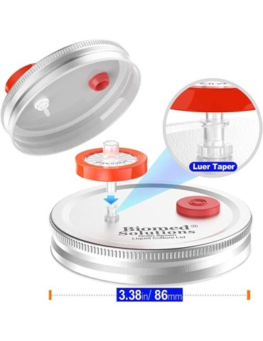 6 Flüssigkultur-Kappen für saubere Pilzzucht 2