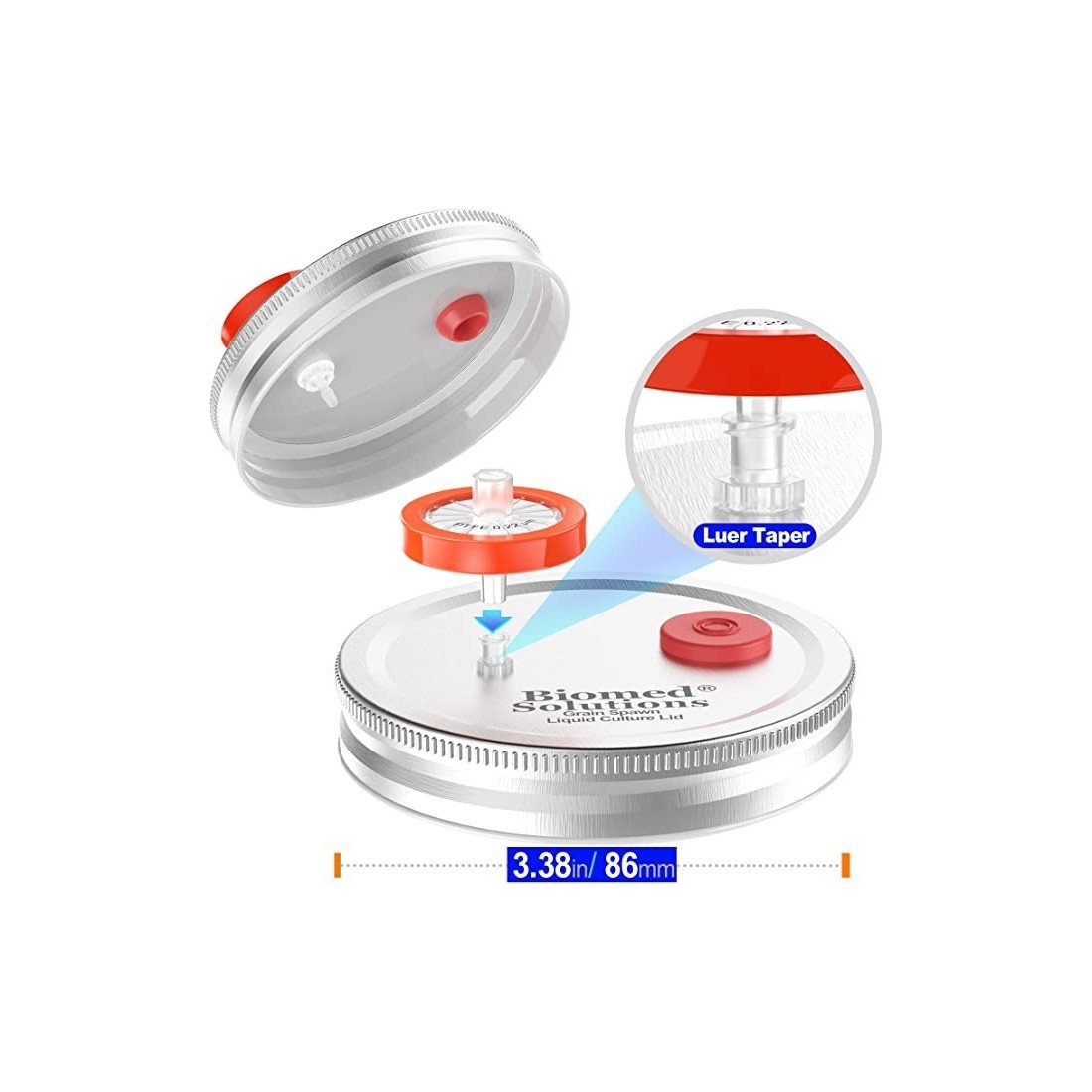 Cultive Cogumelos com 6 Tampas Líquidas Profissionais