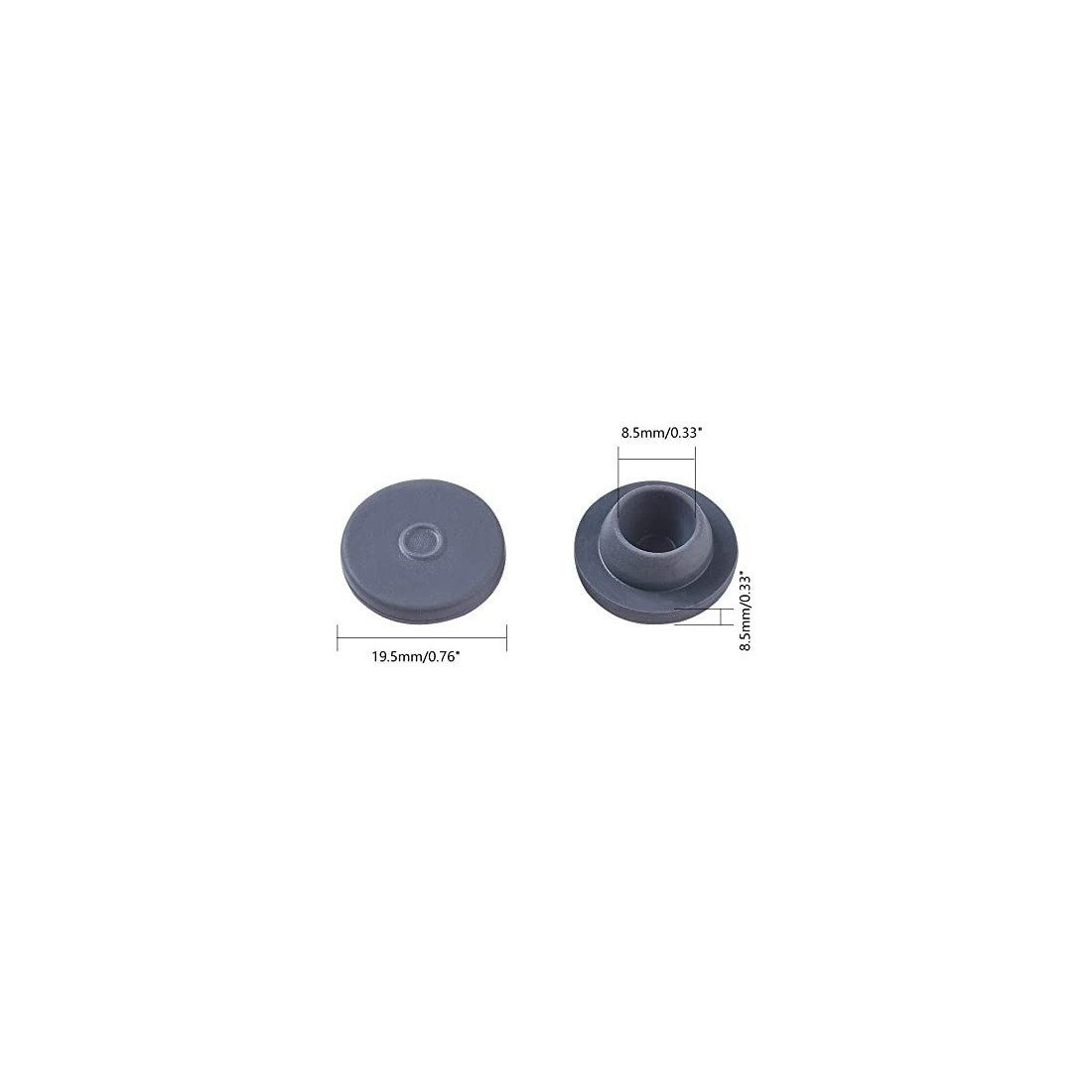 150 Rubber Caps for Vials - Sterile Mushroom Cultivation